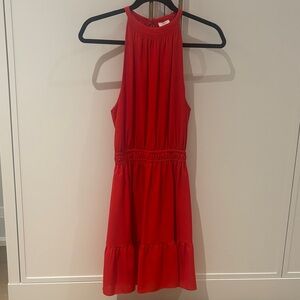 Women’s Red Wilfred Halter Dress with Elastic Waist